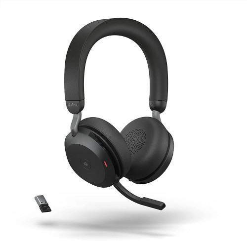Jabra Evolve2 75 (UC) USB Type A Stereo Headset with Stand Black